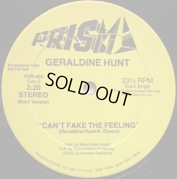 画像1: Geraldine Hunt - Can't Fake The Feeling  12"  