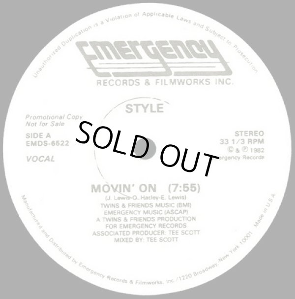 画像1: Style - Movin' On  12" 