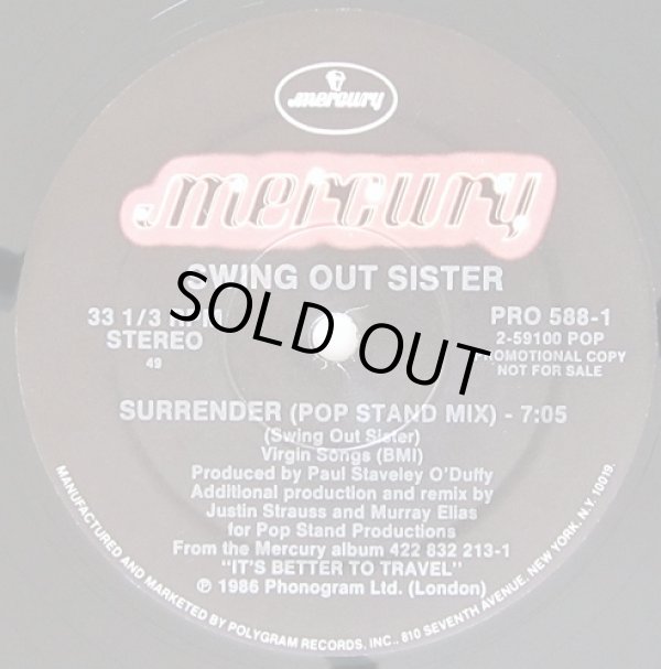 画像1: Swing Out Sister - Surrender (Pop Stand Mix/Stuff Gun Mix)   12"