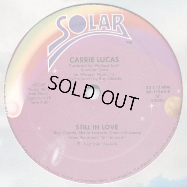 画像2: Carrie Lucas - Show Me Where You're Coming From/Still In Love  12"