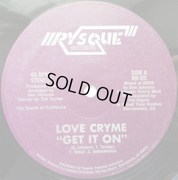 画像1: Love Cryme - Get It On/Fffreak  12" 