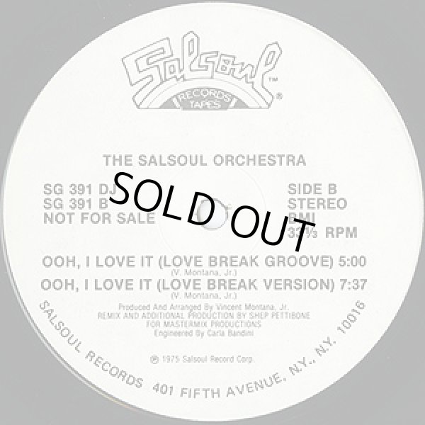 画像2: The Salsoul Orchestra - Ooh, I Love It (Love Break)  12" 