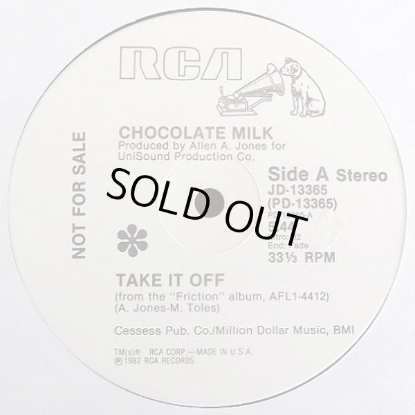 画像1: Chocolate Milk - Take It Off/Honey Bun  12" 