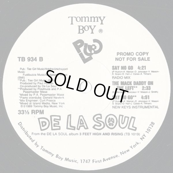 画像2: De La Soul - Say No Go/The Mack Daddy On The Left  12"