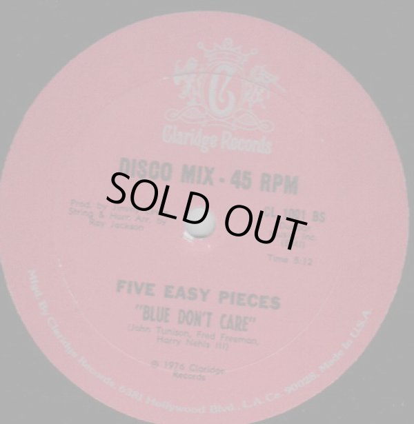 画像2: Five Easy Pieces - Too Hot To Stop/Blue Don't Care  12"