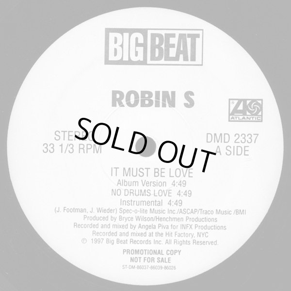 画像1: Robin S - It Must Be Love  12"