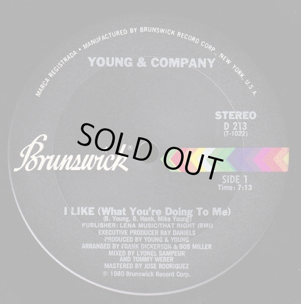 画像1: Young & Company - I Like (What You're Doing To Me)   12" 