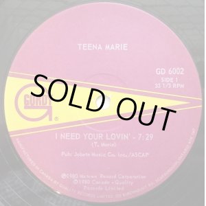 画像: Teena Marie - I Need Your Lovin'/Behind The Groove  12" 