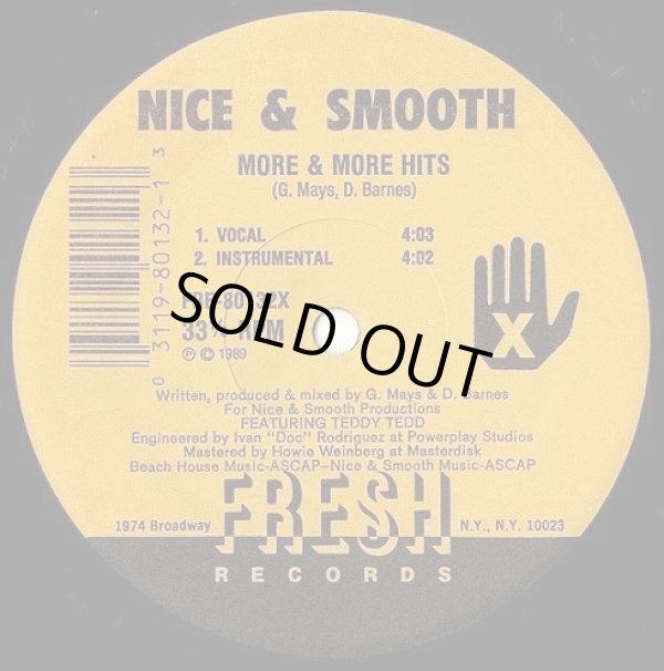 画像1: Nice & Smooth - More & More Hits/Early To Rise  12" 