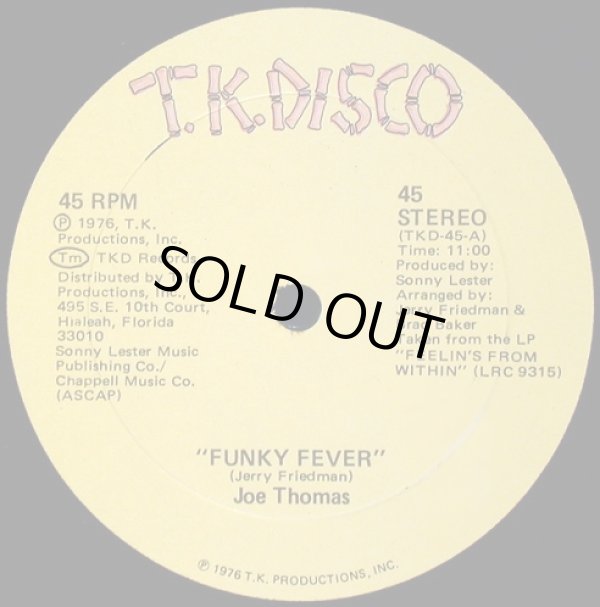 画像1: Joe Thomas - Funky Fever/Polarizer  12" 