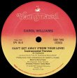 画像2: Carol Williams - Can't Get Away (From Your Love)  12"