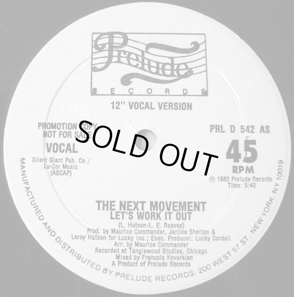 画像1: The Next Movement - Let's Work It Out  12"