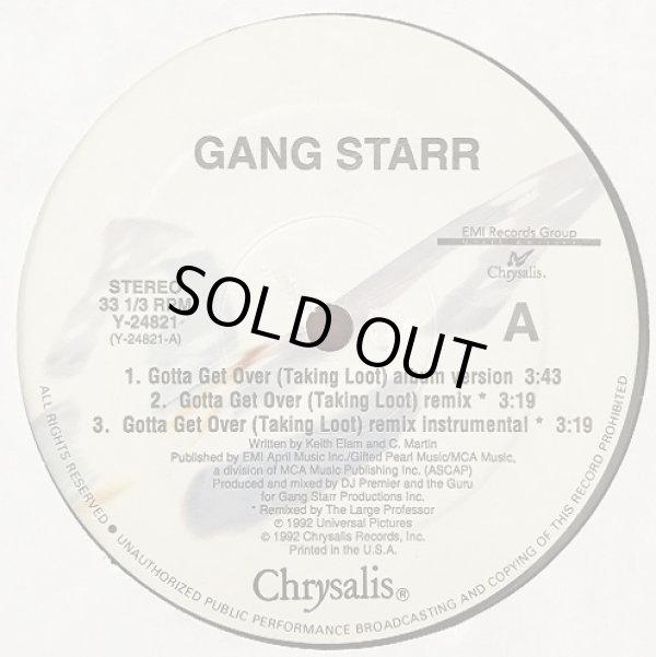 画像2: Gang Starr - Gotta Get Over (Taking Loot)/Flip The Script  12"