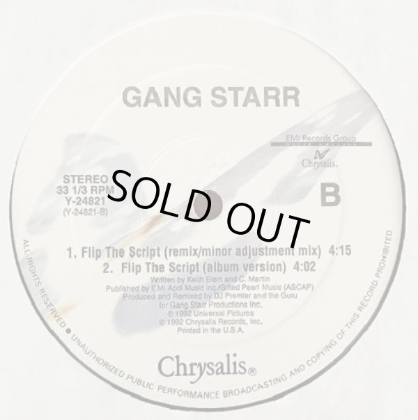 画像3: Gang Starr - Gotta Get Over (Taking Loot)/Flip The Script  12"