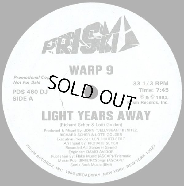 画像1: Warp 9 - Light Years Away  12"