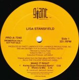 画像: Lisa Stansfield - Make It Right  12"