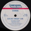 画像1: Shannon - Give Me Tonight 12"