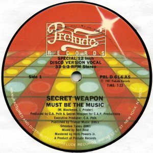 画像: Secret Weapon - Must Be The Music  12" 