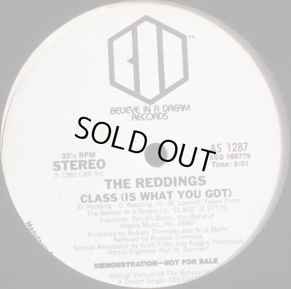 画像1: The Reddings - Class (Is What You Got)  12"