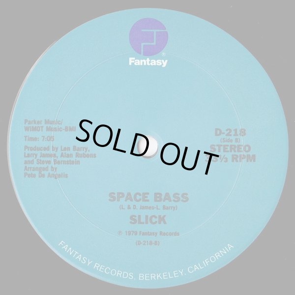 画像2: Two Tons O' Fun/Slick - I Got The Feeling ('81Patrick Cowley Megamix)/Space Bass  12"