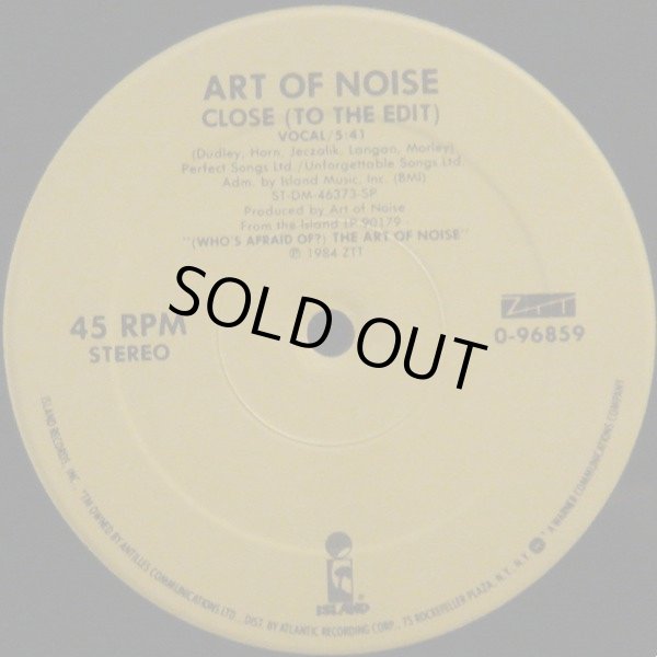 画像2: Art Of Noise - Beat Box/Close (To The Edit)  12"