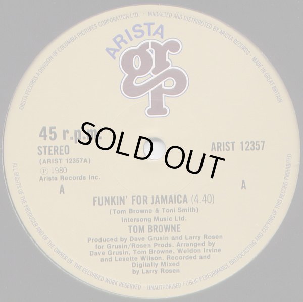 画像1: Tom Browne - Funkin' For Jamaica/Her Silent Smile  12"