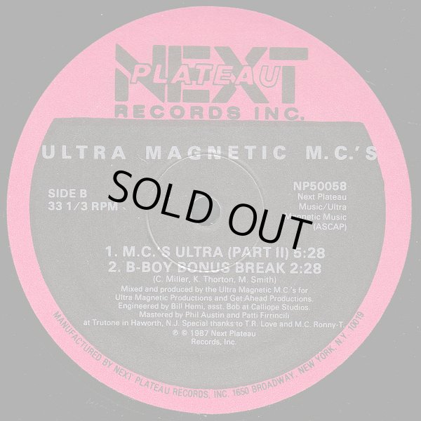 画像2: Ultra Magnetic M.C.'s - Traveling At The Speed Of Thought/M.C.'s Ultra (Part II)/B-Boy Bonus Break  12"