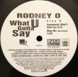 画像2: Rodney O - What U Gotta Say/Mega Mix  12"