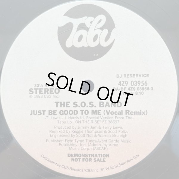 画像1: The S.O.S. Band - Just Be Good To Me （Vocal Remix/Instrumental Remix) 12"