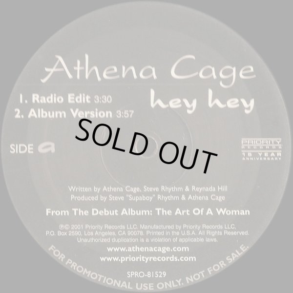 画像2: Athena Cage - Hey Hey (DJ Doubled！)  12"X2