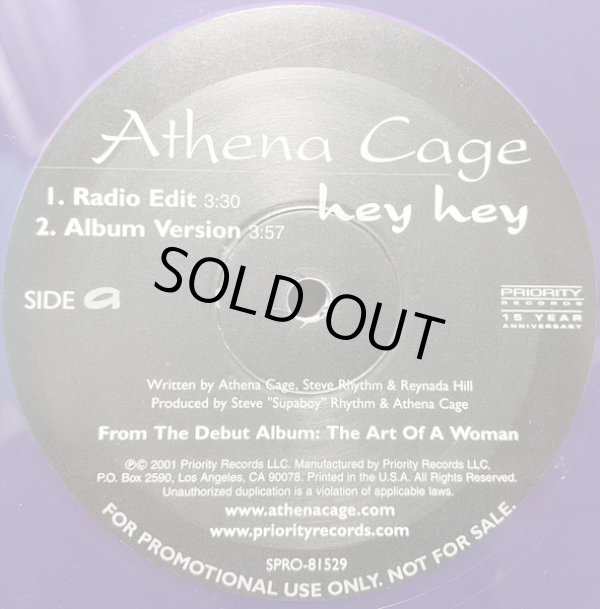 画像1: Athena Cage - Hey Hey (DJ Doubled！)  12"X2