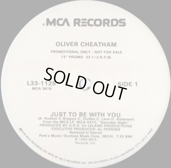 画像1: Oliver Cheatham - Just To Be With You  12"