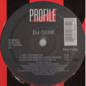 画像: DJ Quik - Jus Lyke Compton/Niggaz Still Trippin'  12" 