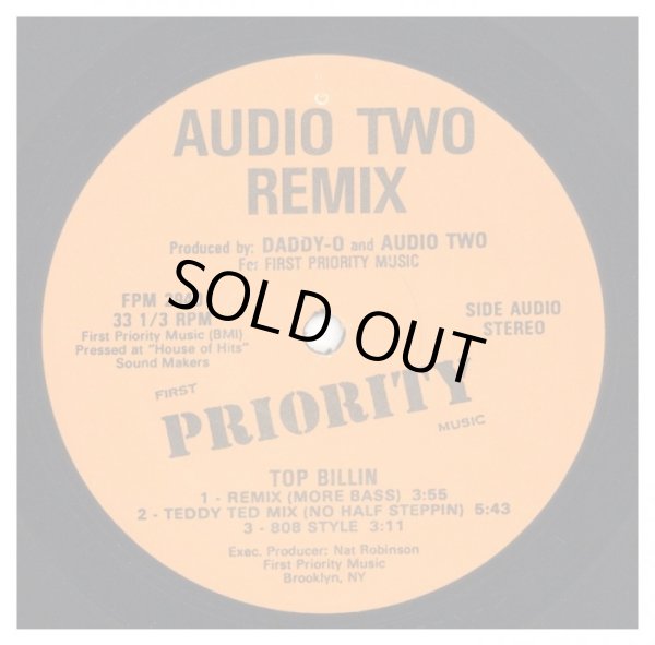 画像1: Audio Two - Top Billin (Remixes)/The Freshest Slowest Jam  12"