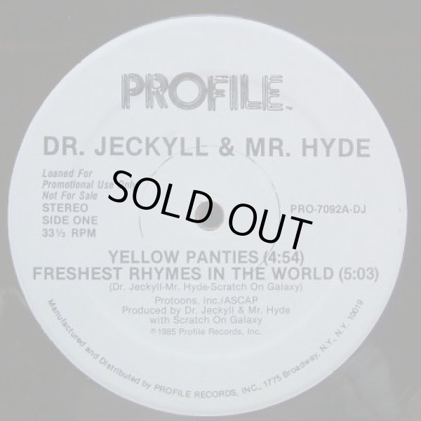 画像1: Dr.Jeckyll & Mr.Hyde - Yellow Panties/Freshest Rhymes In The World  12"  