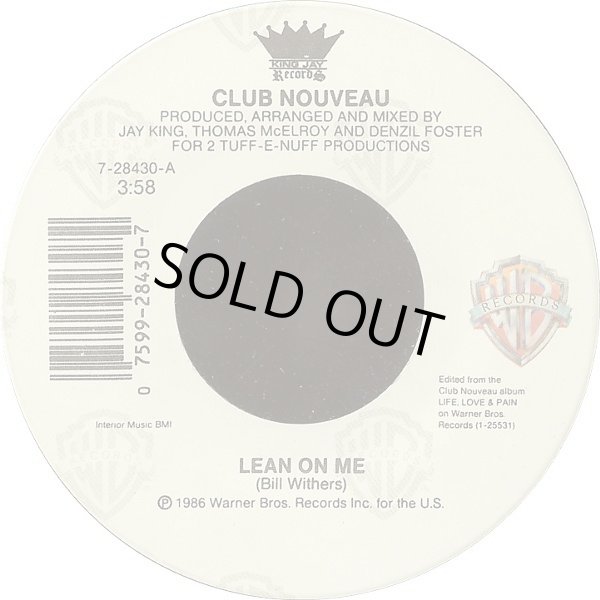 画像1: Club Nouveau - Lean On Me  7"