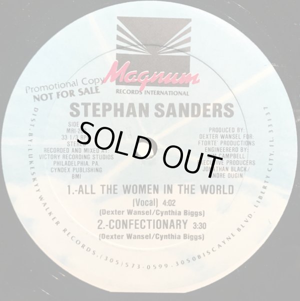 画像1: Stephan Sanders - All The Women In The World/Confectionary  12"