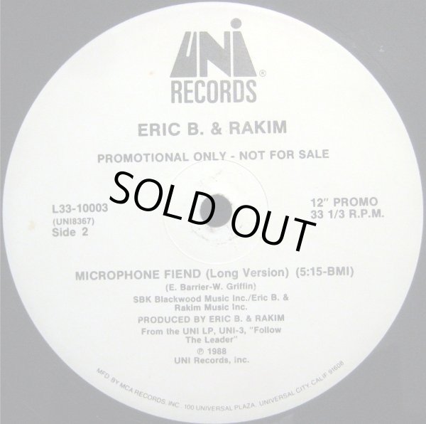 画像2: Eric B. & Rakim - Microphone Fiend  12"