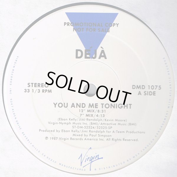 画像1: Deja (Aurra) - You And Me Tonight 12"  