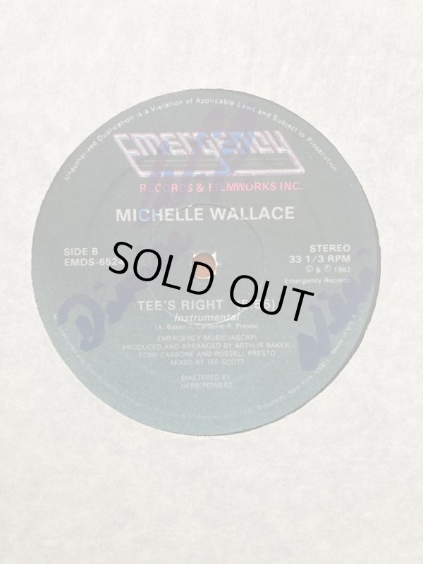 画像2: Michelle Wallace - It's Right/Tee's Right  12"