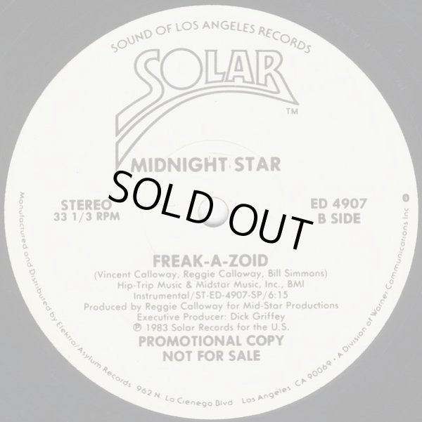 画像2: Midnight Star - Freak-A-Zoid (Vocal 8:08/Inst 6:15) 12" 