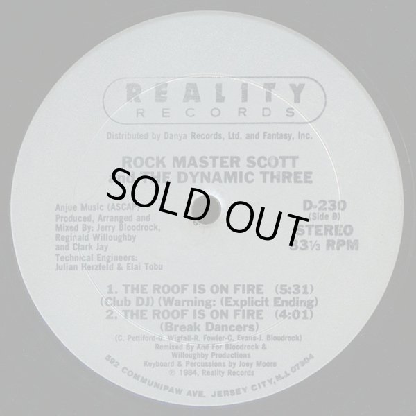 画像2: Rock Master Scott And The Dynamic Three - Request Line/The Roof Is On Fire  12"