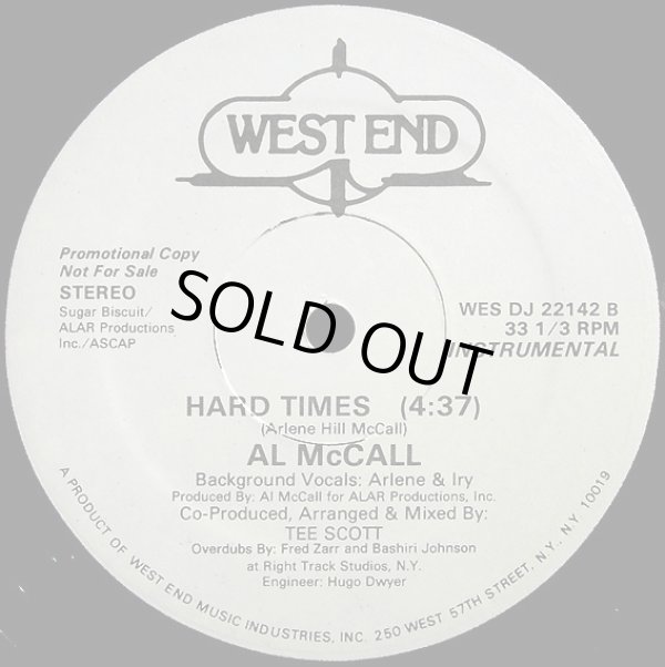 画像2: Al McCall - Hard Times  12"