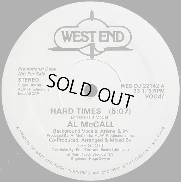 画像1: Al McCall - Hard Times  12"