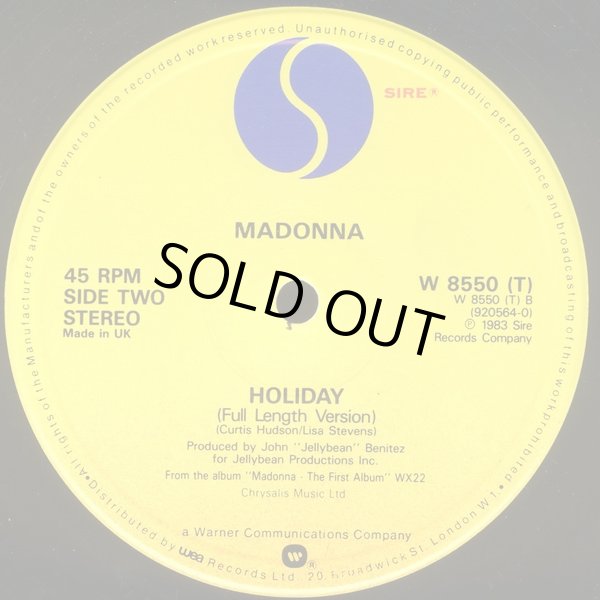 画像2: Madonna - True Blue (Extended Dance Version)/Holiday (Full Length Version)  12"