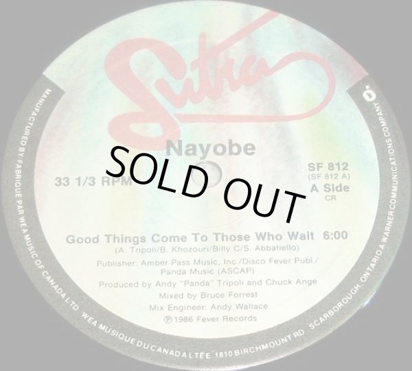 画像1: Nayobe - Good Things Come To Those Who Wait  12"