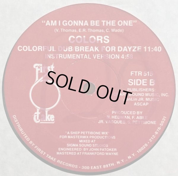 画像2: Colors - Am I Gonna Be The One  12" 