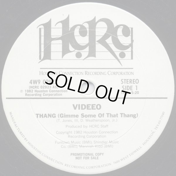 画像1: Videeo - Thang (Gimme Some Of That Thang)  12"