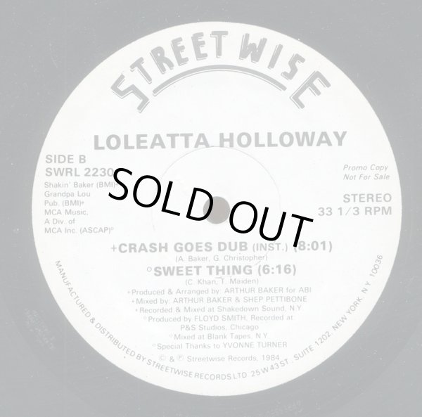 画像2: Loleatta Holloway - Crash Goes Love X3/Sweet Thing  12"