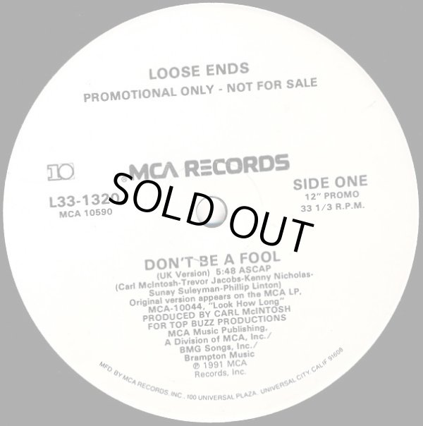 画像1: Loose Ends - Don't Be A Fool (UK Version/Twilight Mix) 12"